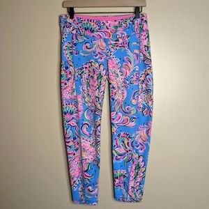 Lilly Pulitzer Luxletic Mermaid Grotto Weekender Midi Leggings